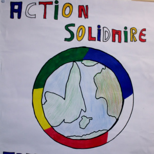 « Action solidaire, France-Mali ». Travail d'élève, classe de 5éme.