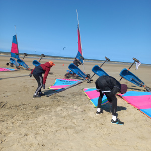char à voile